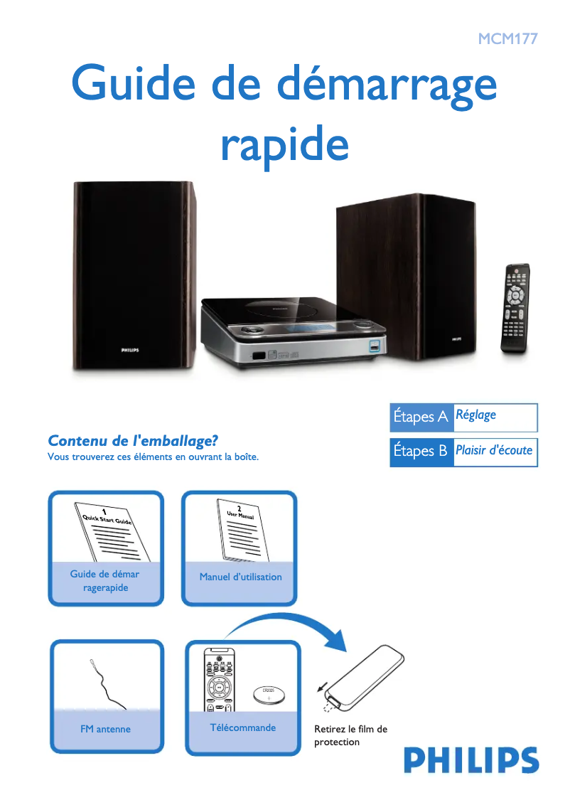 Image de la première page du manuel de l'appareil MCM177