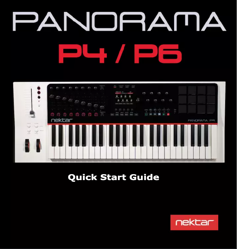 Page n°1 - Manuel utilisateur Nektar Panorama P4