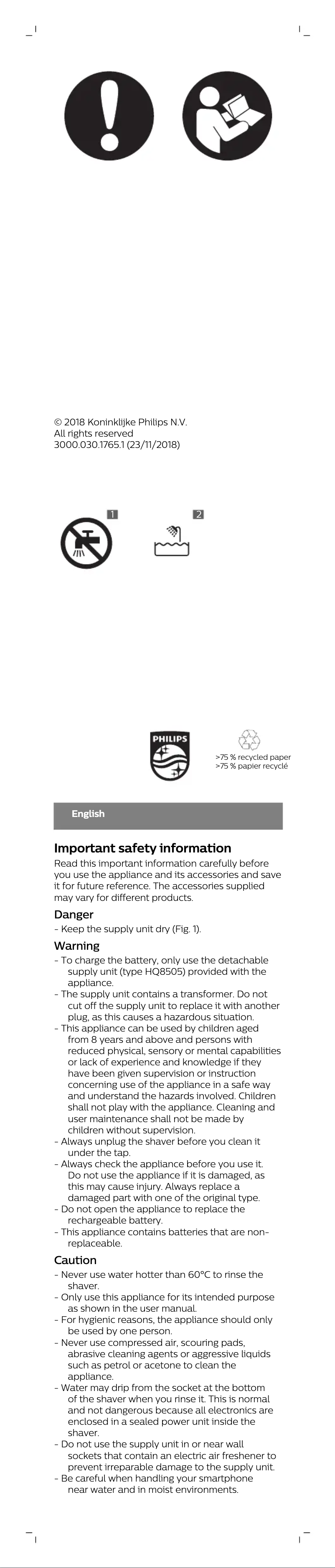 Image de la première page du manuel de l'appareil Series 7000 S7940