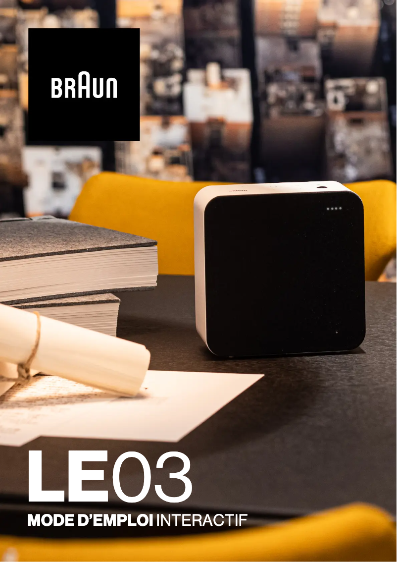 Page 1 de la notice Manuel utilisateur Braun LE03