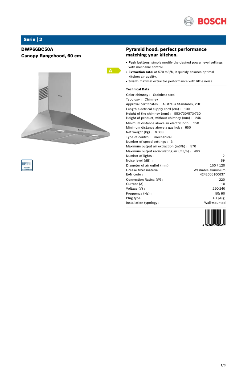 Image de la première page du manuel de l'appareil DWP66BC50A