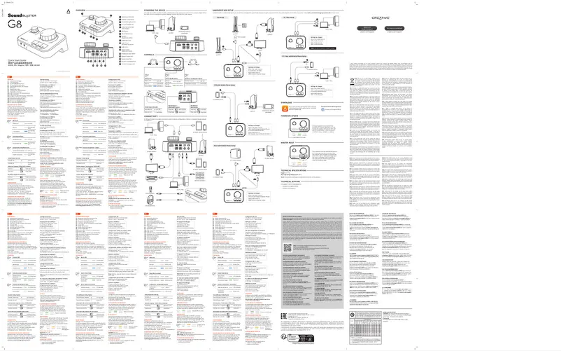 Page 1 de la notice Manuel utilisateur Creative Sound Blaster G8