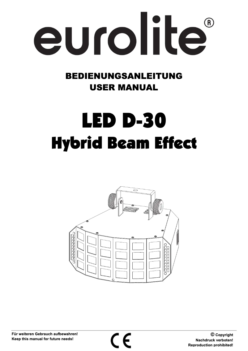 Page 1 de la notice Manuel utilisateur Eurolite LED D-30