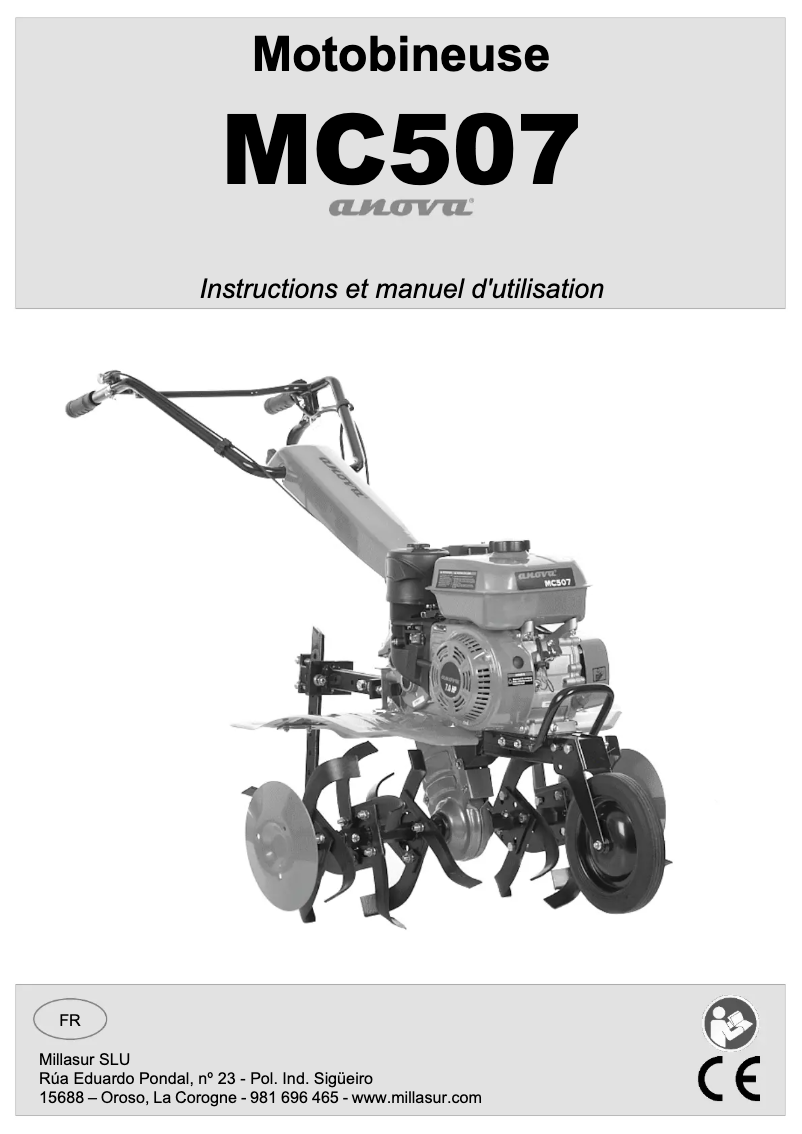 Page n°1 - Manuel utilisateur Anova MC507