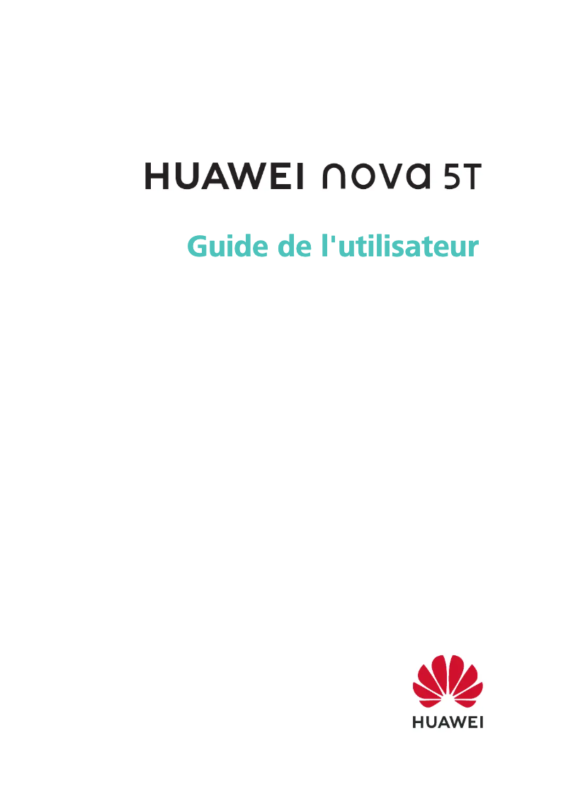 Image de la première page du manuel de l'appareil Nova 5T