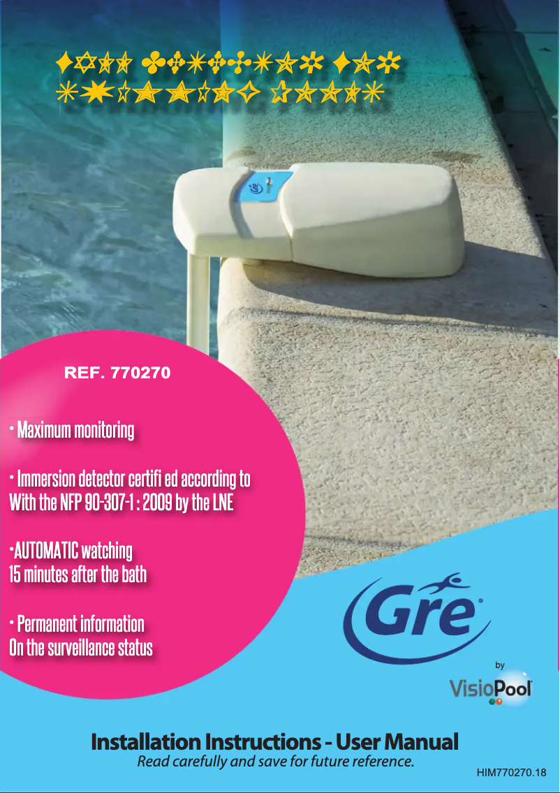 Page 1 de la notice Manuel utilisateur Gre 770270