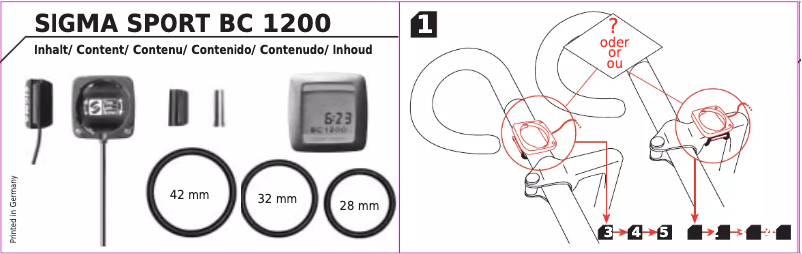 Image de la première page du manuel de l'appareil BC 1200