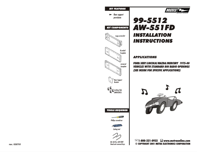 Página 1 del manual Manual de usuario Metra 99-5512