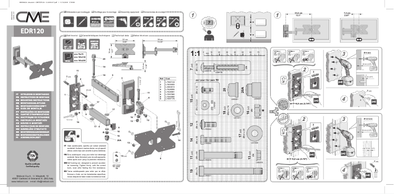 Page 1 de la notice Manuel utilisateur Meliconi CME EDR120