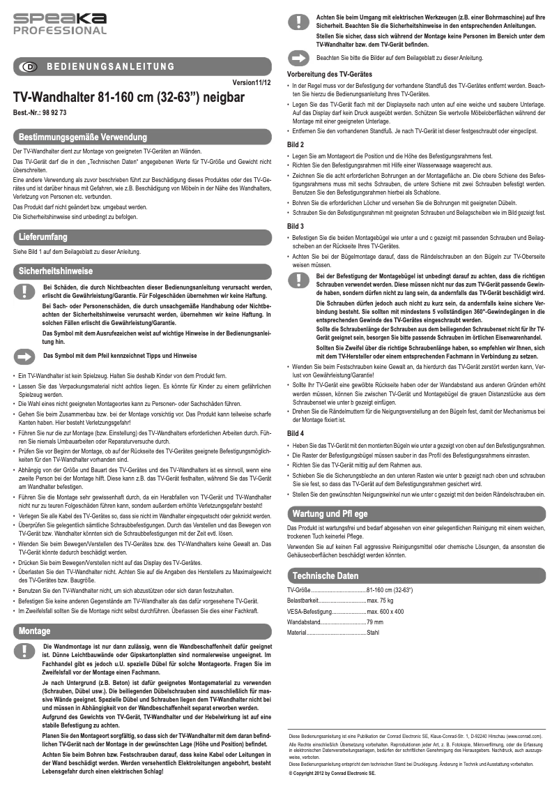 Page n°1 - Manuel utilisateur Speaka 989273