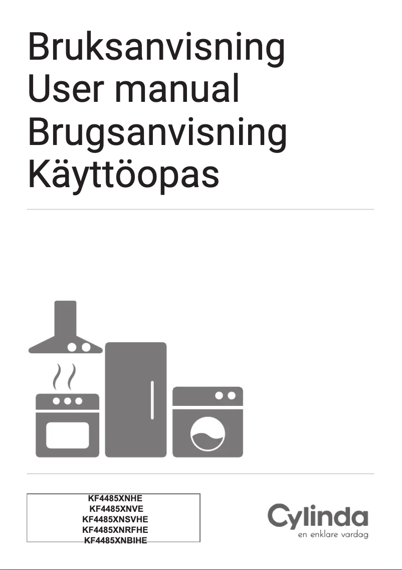 Página 1 del manual Manual de usuario Cylinda KF4485XNBIHE
