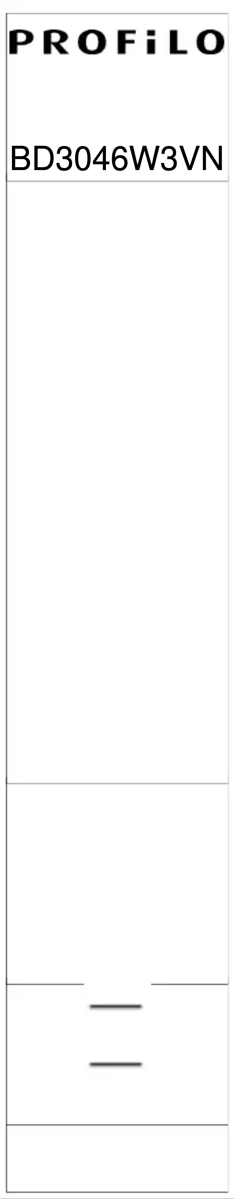 Image de la première page du manuel de l'appareil BD3046W3VN