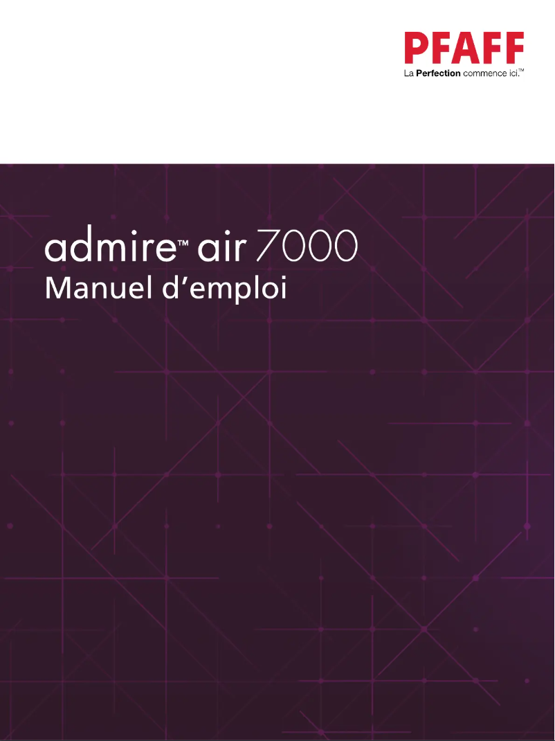 Image de la première page du manuel de l'appareil Admire Air 7000
