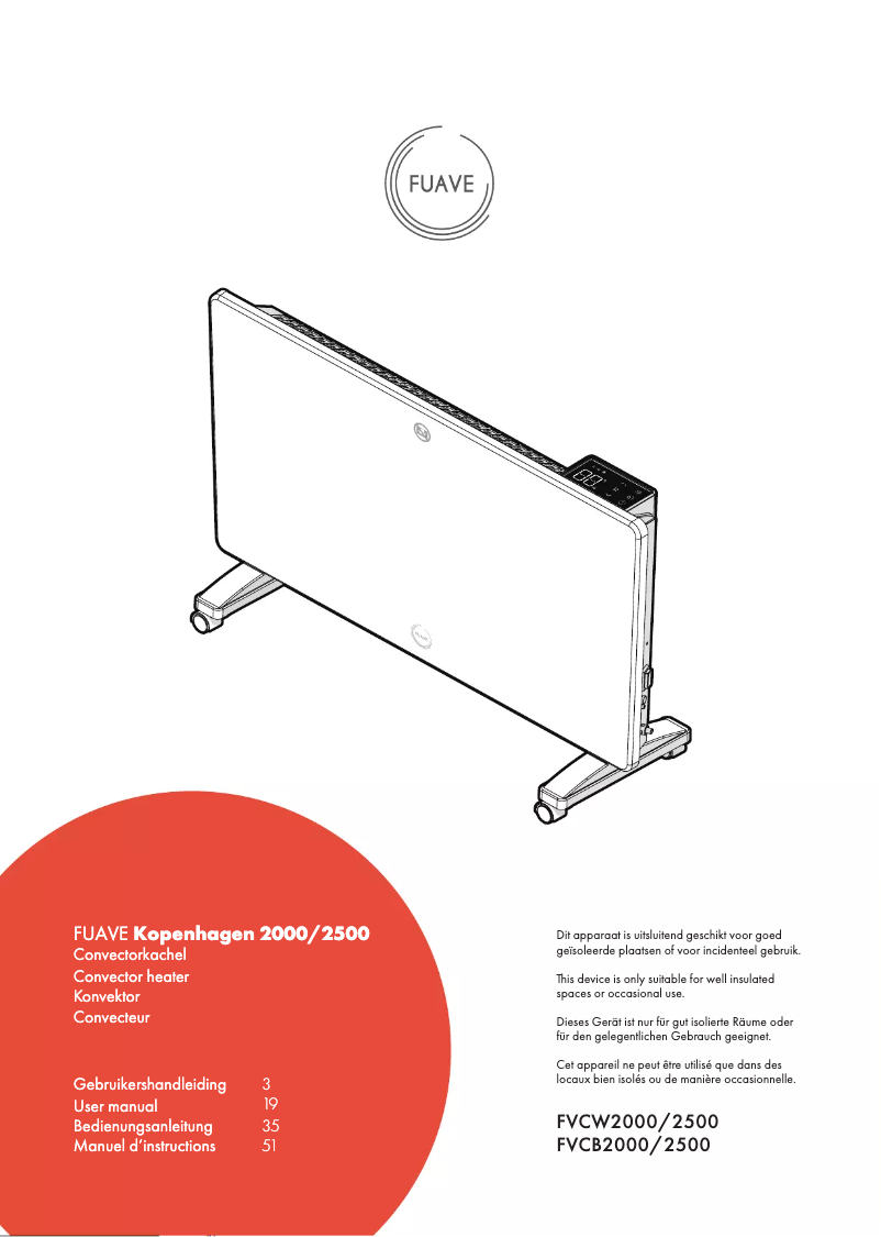 Page n°1 - Manuel utilisateur Fuave Kopenhagen 2000