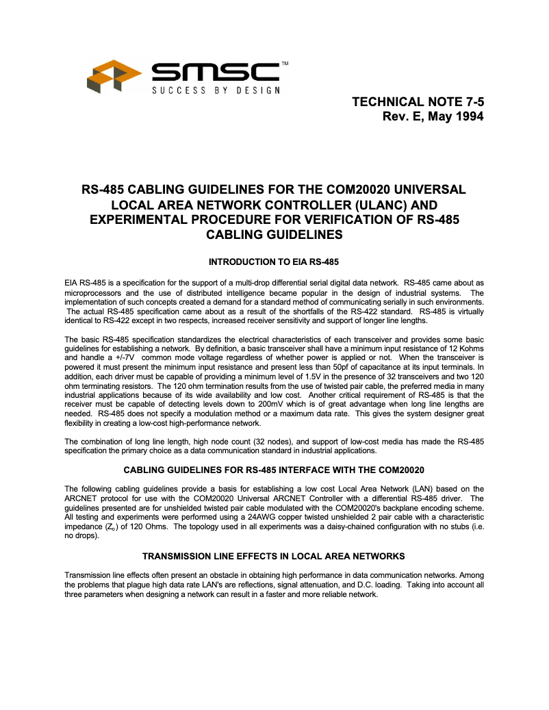 Página 1 del manual Manual de usuario Microchip COM20020i