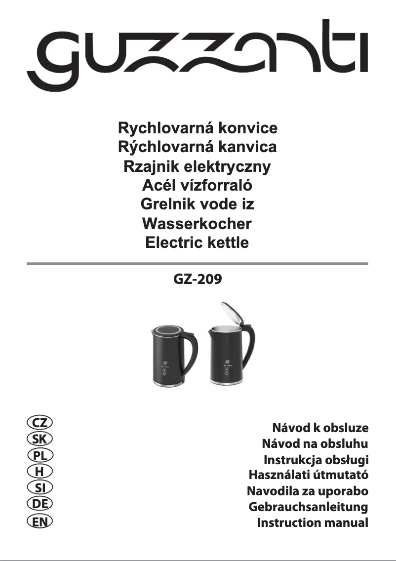 Página 1 del manual Manual de usuario Guzzanti GZ-209