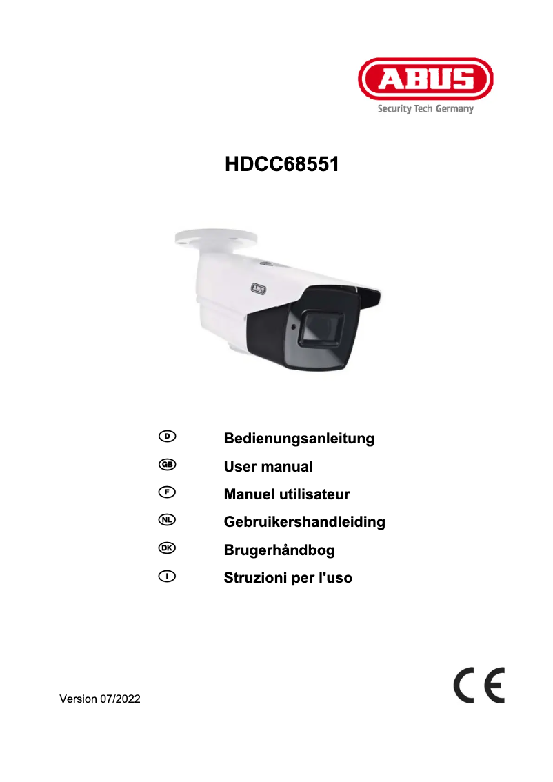 Image de la première page du manuel de l'appareil HDCC68551