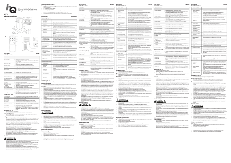 Page 1 de la notice Manuel utilisateur HQ AC-P07