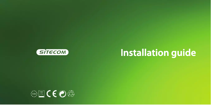 Page n°1 - Manuel utilisateur Sitecom WLX-2100