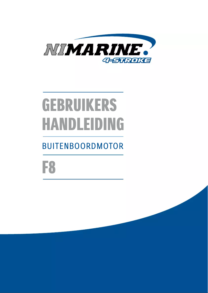 Page n°1 - Manuel utilisateur Nimarine F8