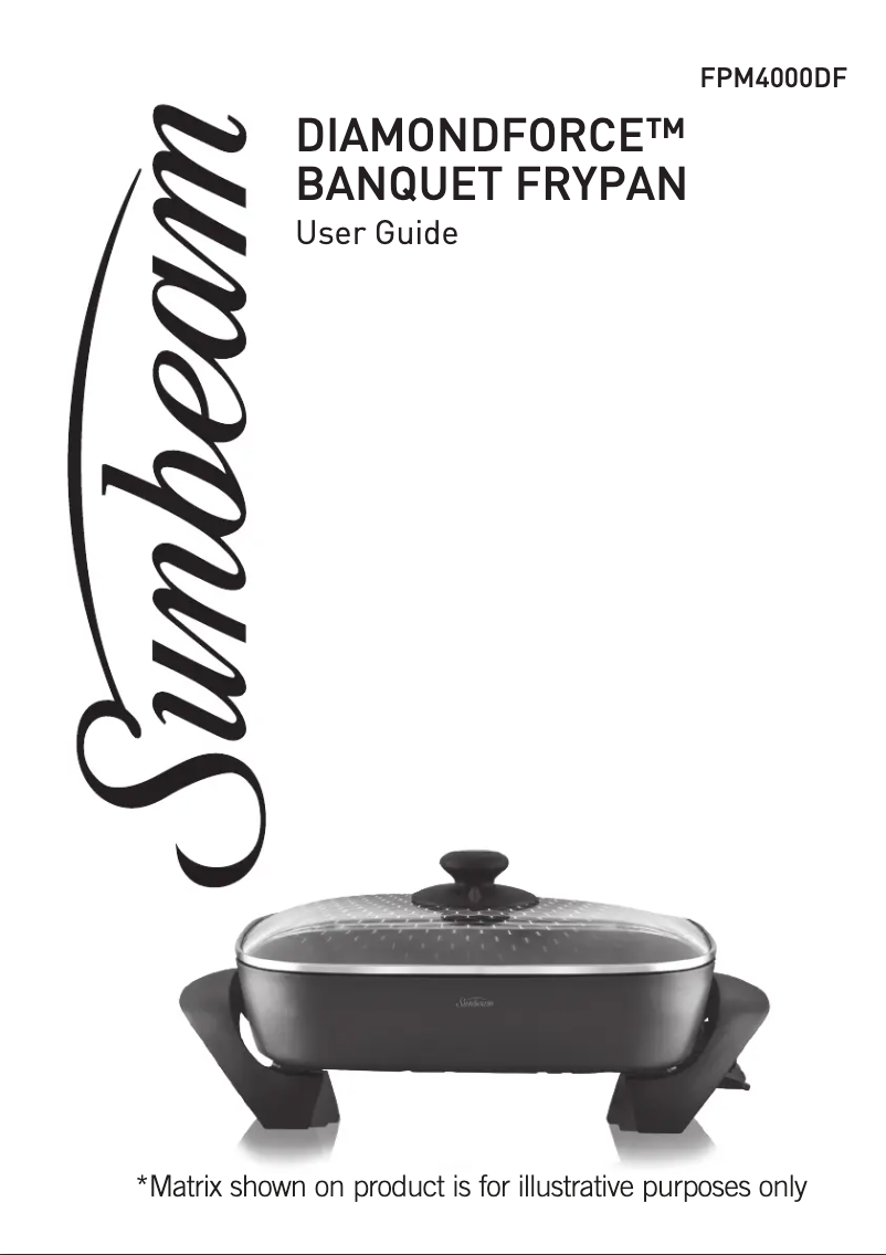 Page 1 de la notice Manuel utilisateur Sunbeam DiamondForce FPM4000DF
