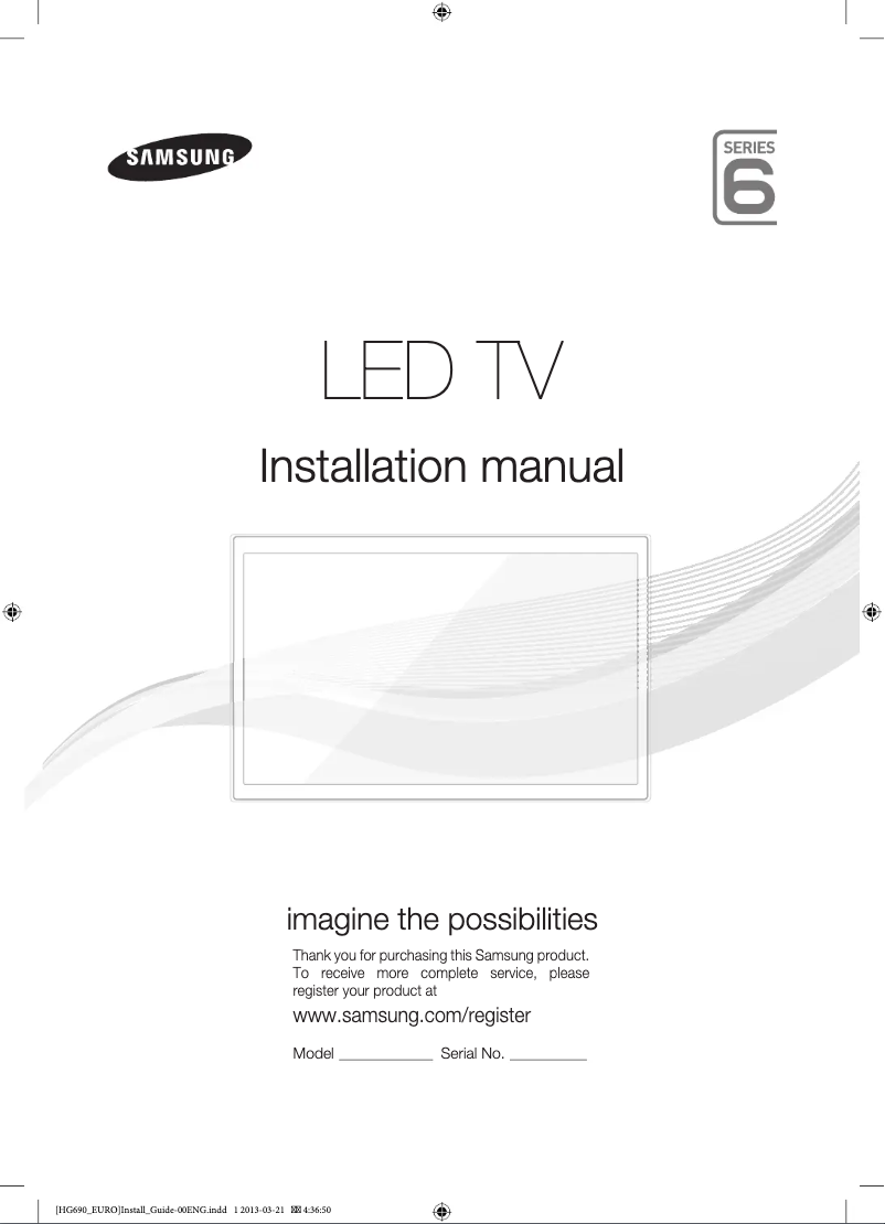 Page n°1 - Manuel utilisateur Samsung HG28EB690BB