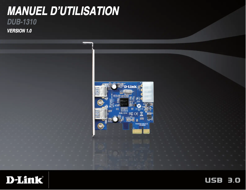 Page 1 de la notice Manuel utilisateur D-Link DUB-1310
