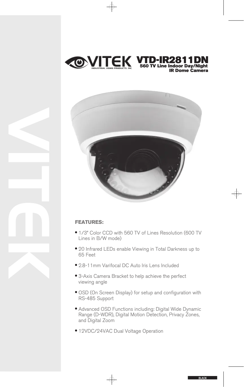 Image de la première page du manuel de l'appareil VTD-IR2811DN