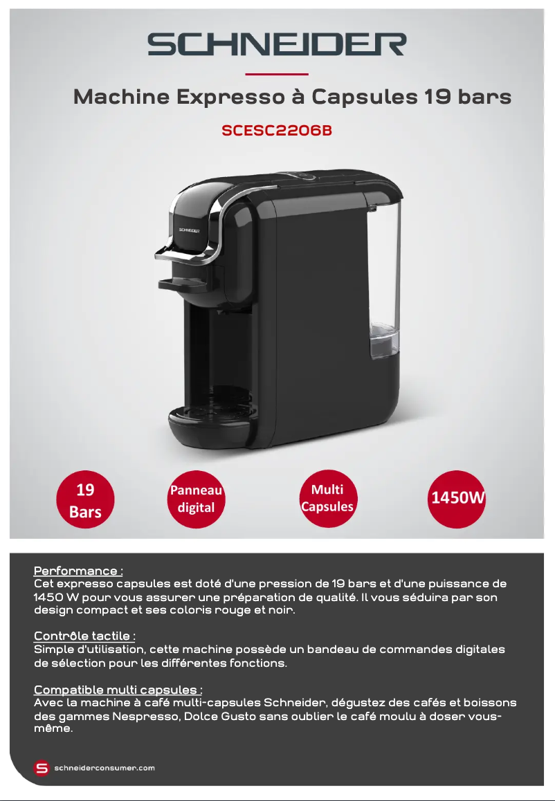 Image de la première page du manuel de l'appareil SCESC2206B