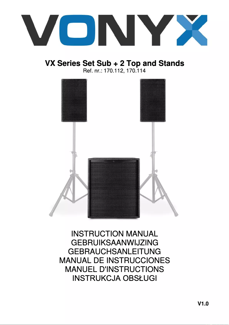 Image de la première page du manuel de l'appareil VX1015BT