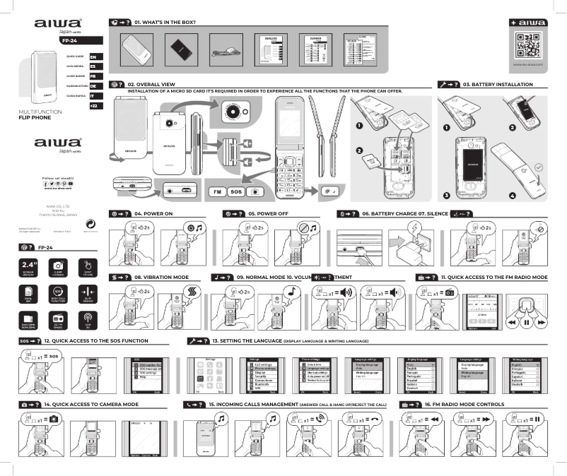 Image de la première page du manuel de l'appareil FP-24