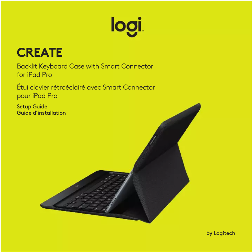 Page 1 de la notice Manuel utilisateur Logitech Create iPad Pro keyboard case