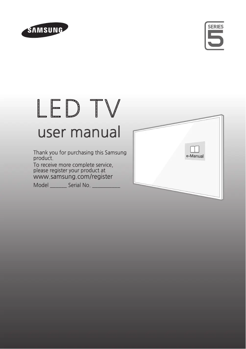 Page n°1 - Manuel utilisateur Samsung UE48J5510AK
