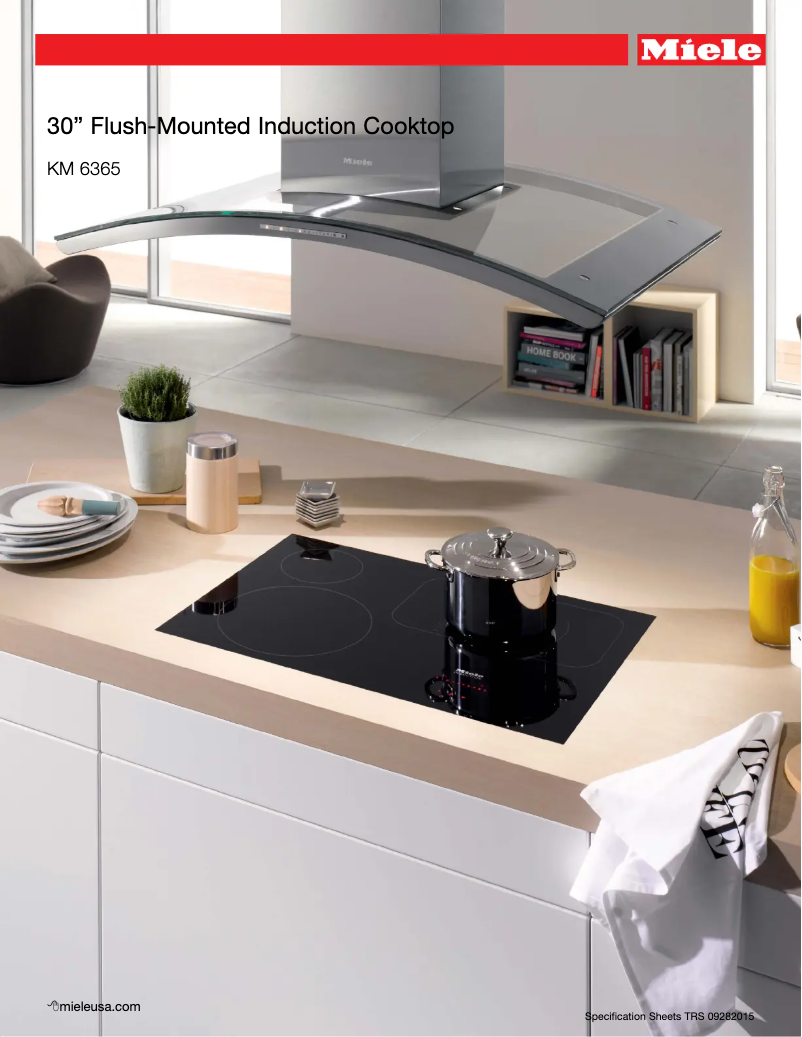 Page 1 de la notice Fiche technique Miele KM 6360