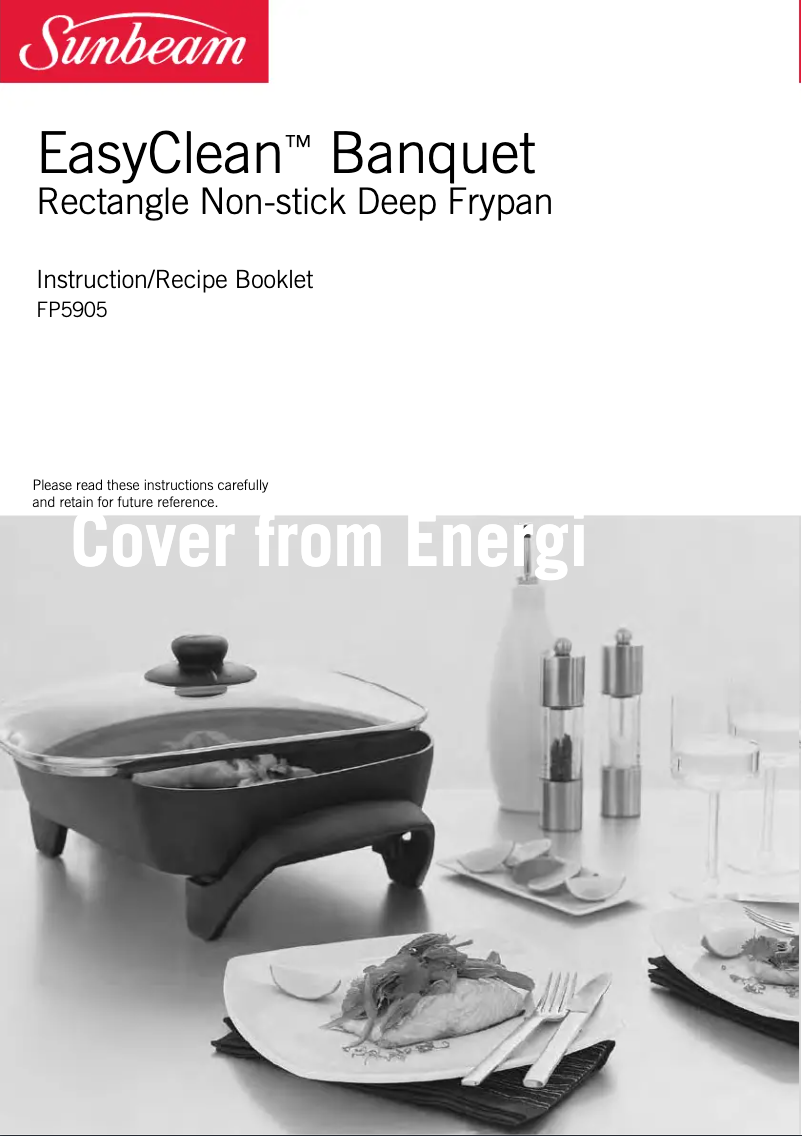 Image de la première page du manuel de l'appareil EasyClean Banquet FP5905