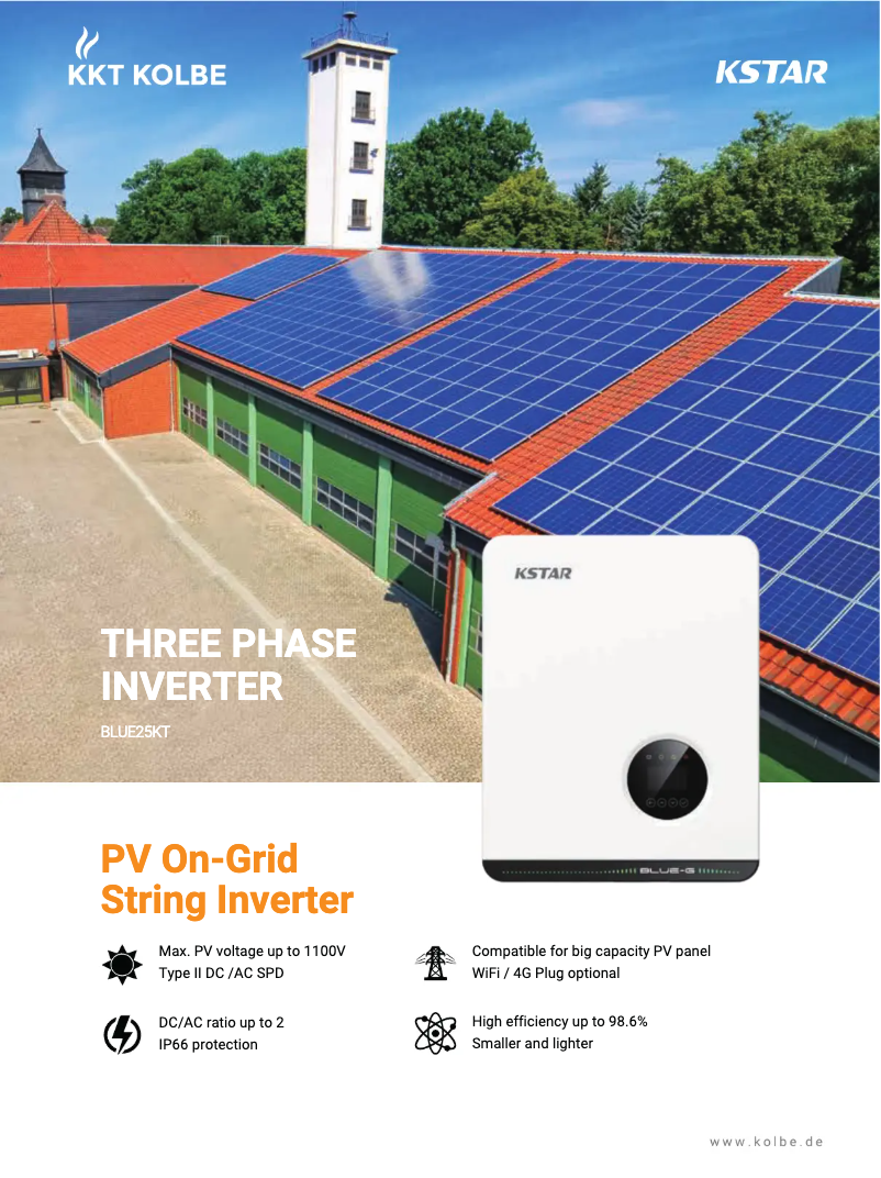 Page 1 de la notice Fiche technique KKT Kolbe POWERSET40