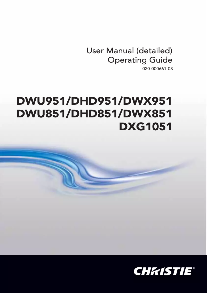Image de la première page du manuel de l'appareil DWX951