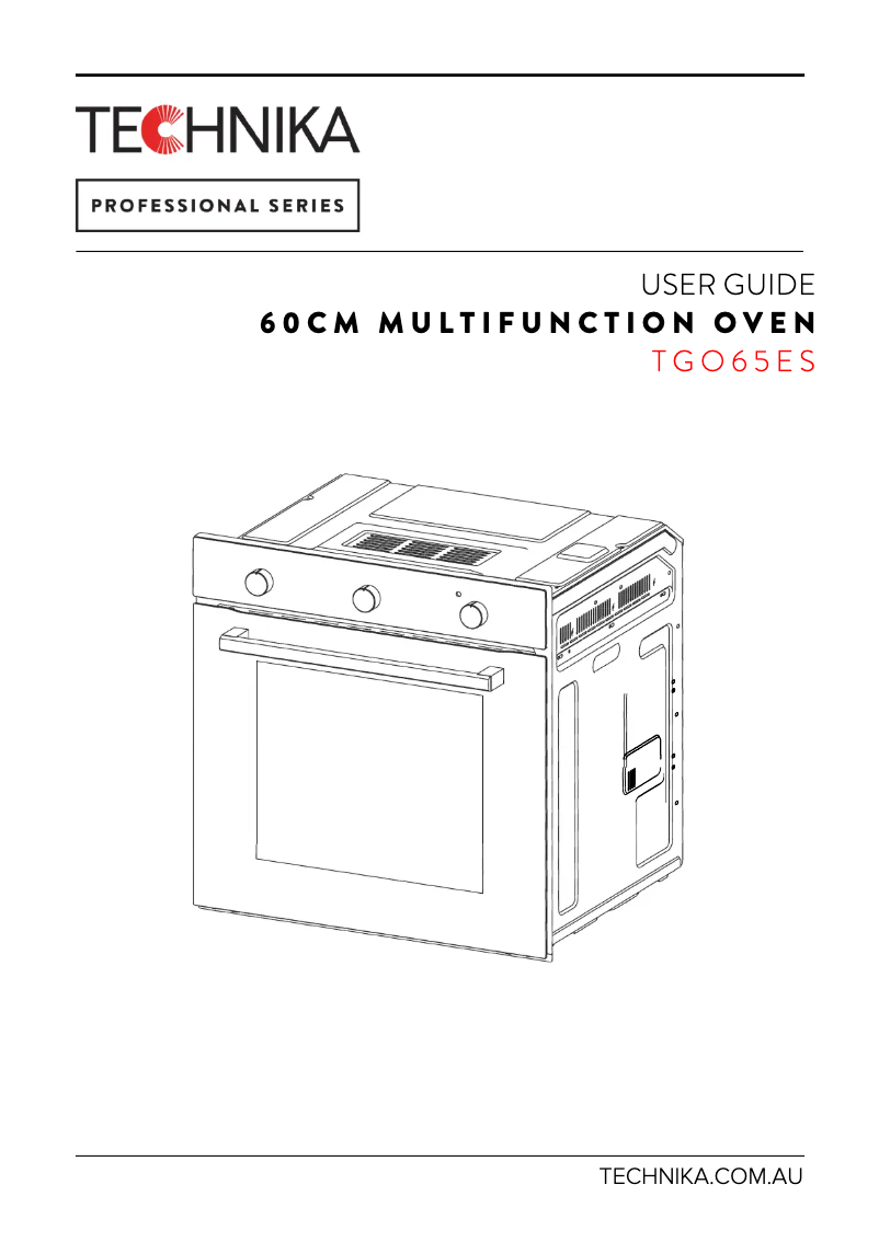 Page 1 de la notice Manuel utilisateur Technika TGO65ES