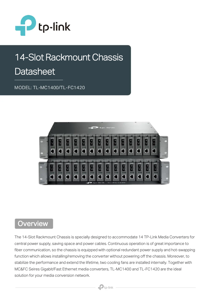 Page n°1 - Fiche technique TP-Link TL-FC1420