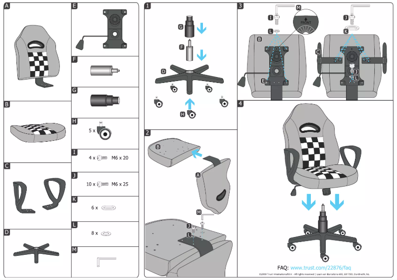 Page 1 de la notice Manuel utilisateur Trust Ryon Junior GXT 702