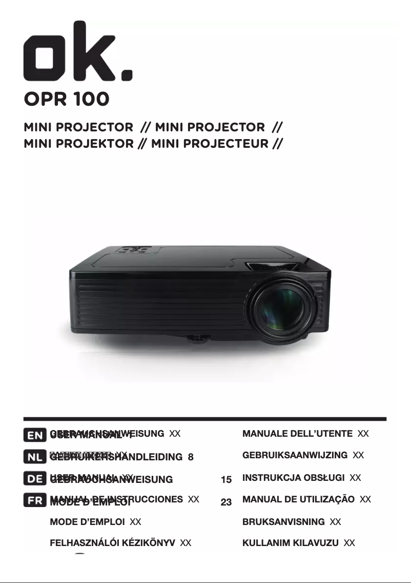 Página 1 del manual Manual de usuario OK OPR 100