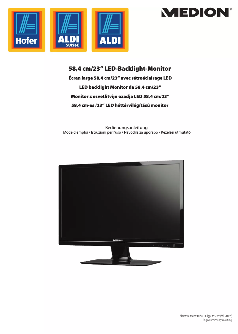 Image de la première page du manuel de l'appareil Akoya X55089 (MD 20889)