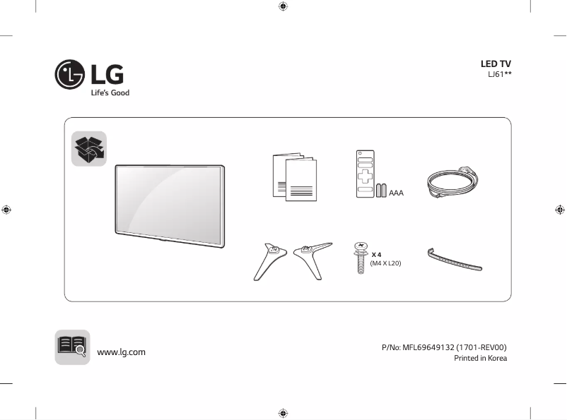 Página 1 del manual Manual de usuario LG 55LJ615V