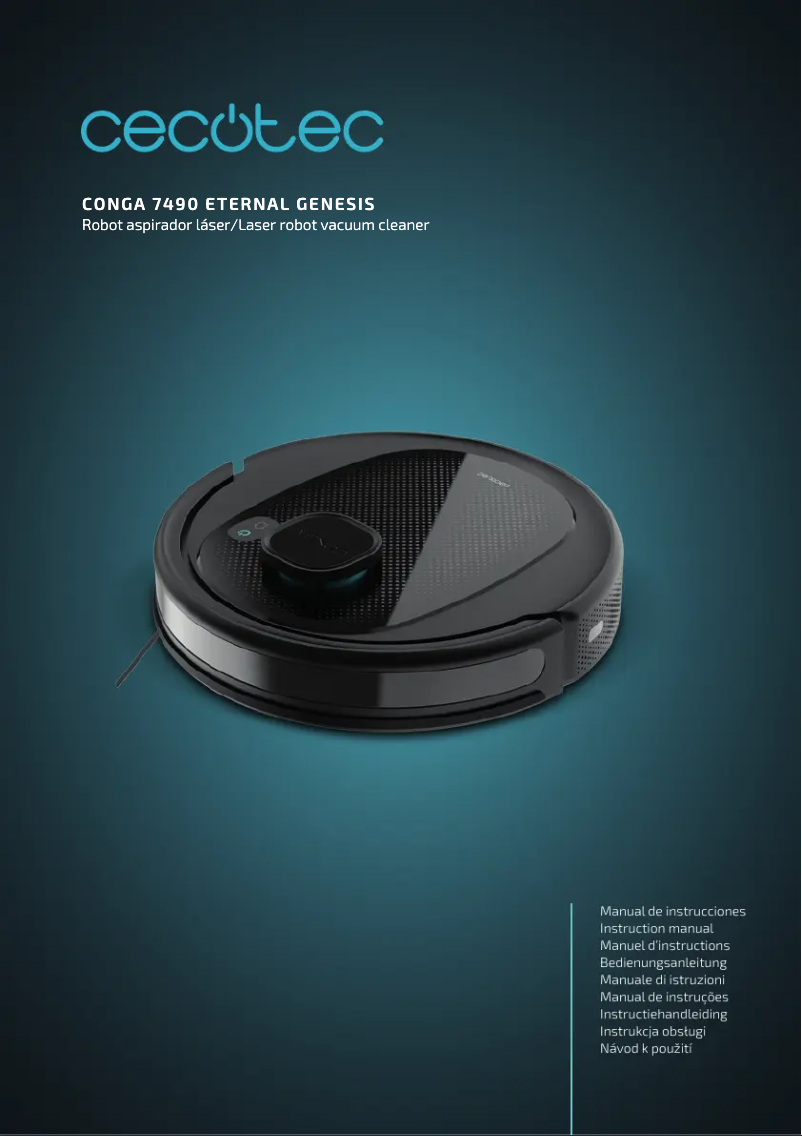 Image de la première page du manuel de l'appareil Conga 7490 Eternal Genesis