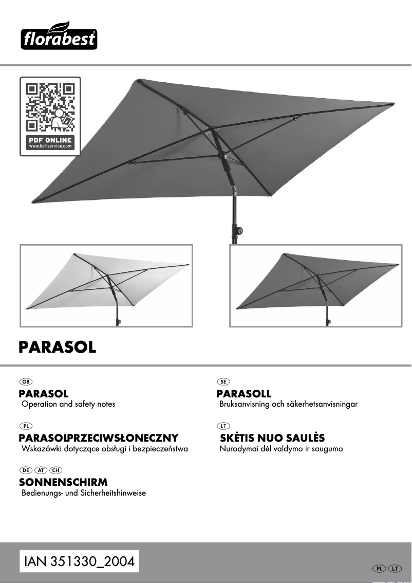Page 1 de la notice Manuel utilisateur Florabest HG00180