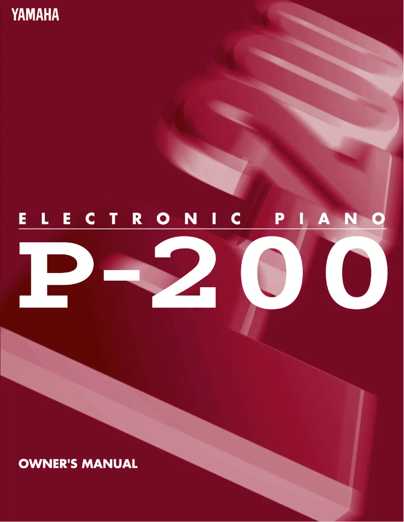 Page 1 de la notice Manuel utilisateur Yamaha P-200