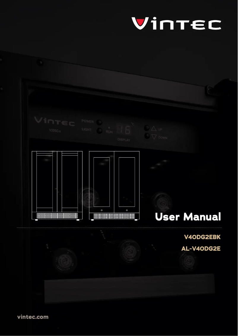 Page 1 de la notice Manuel utilisateur Vintec AL-V40DG2E