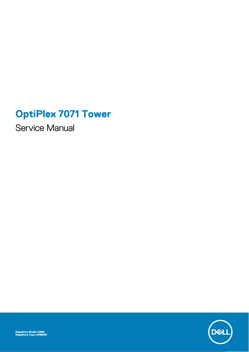 Page n°1 - Manuel utilisateur Dell OptiPlex 7071 Tower