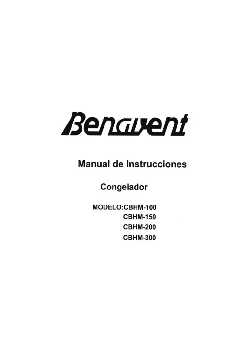 Página 1 del manual Manual de usuario Benavent CBHM300