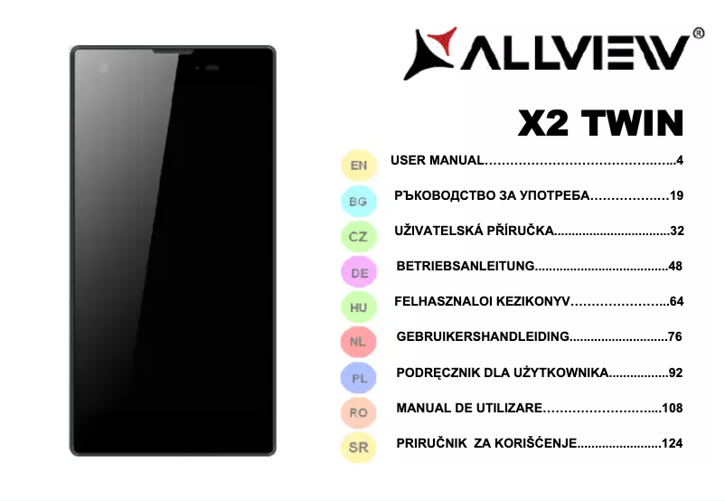Page n°1 - Manuel utilisateur Allview X2 Twin